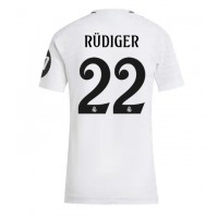 Maglie da calcio Real Madrid Antonio Rudiger #22 Prima Maglia Femminile 2024-25 Manica Corta